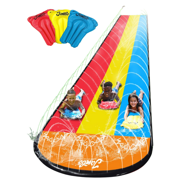 Jambo XL Premium Slip Splash And Slide With 3 Bodyboards (20 Feet XL Slide)