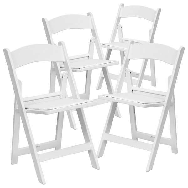 4-Pack Flash Furniture 1000LB Capacity Light Weight Folding Chair