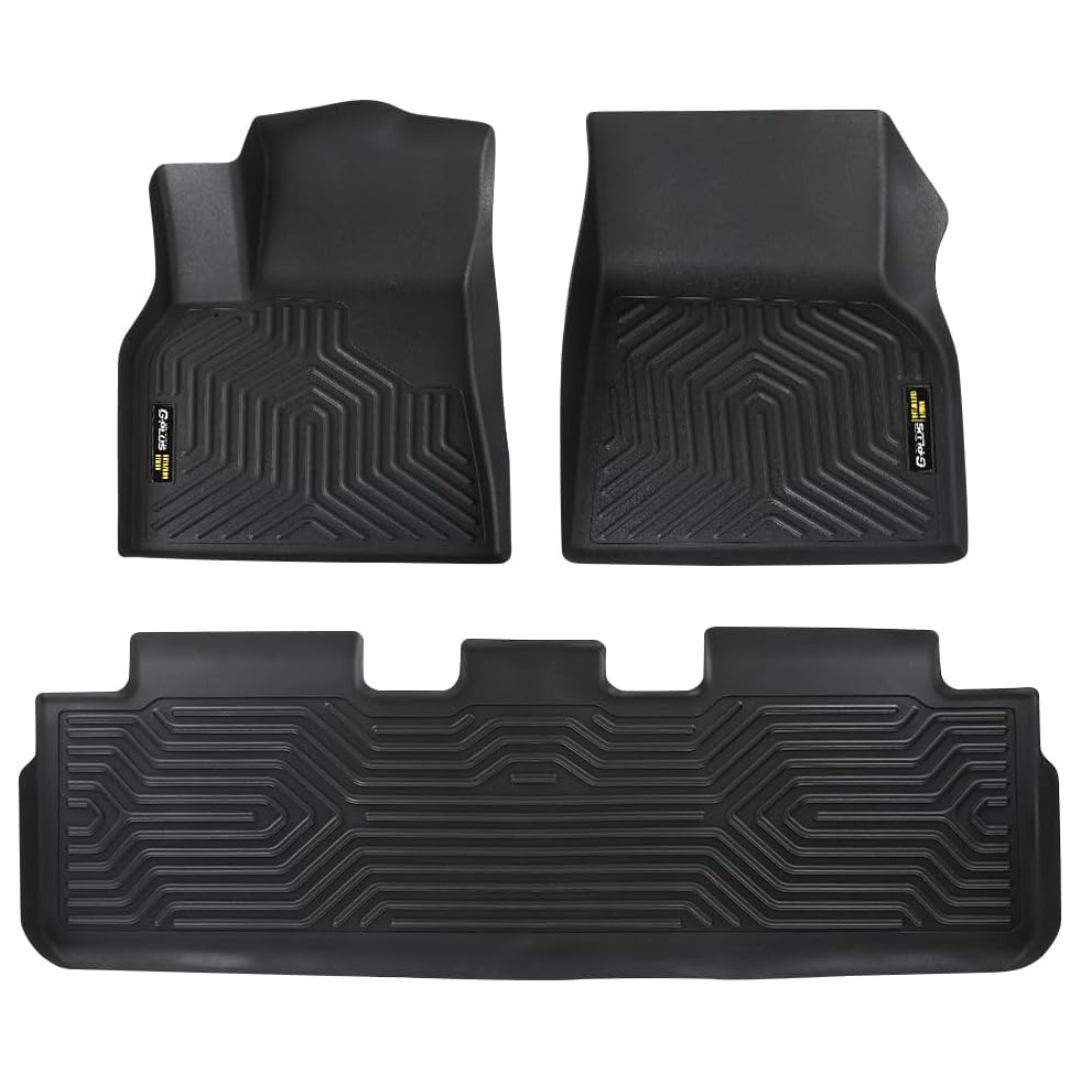 3-Pack G-PLUS Floor Mats Compatible With Tesla Model Y 2020-2024