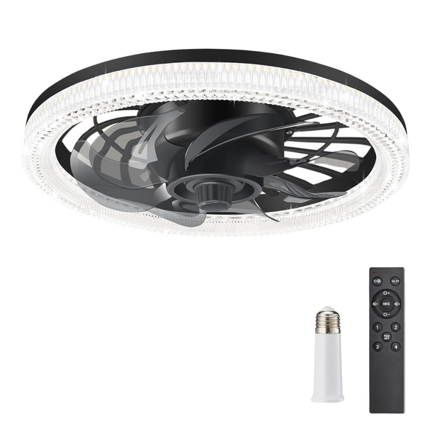 Dimmable Socket Modern Flush Mount Ceiling Fans