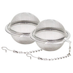 2-Piece Fu Store Stainless Steel Mesh Tea Ball 2.1 Inch Strainers