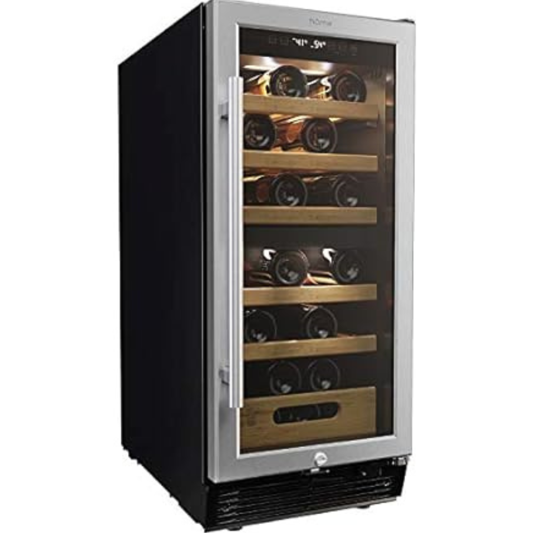 HomeLabs 25 Bottles Dual-Zone Mini Fridge And Chiller For Wines