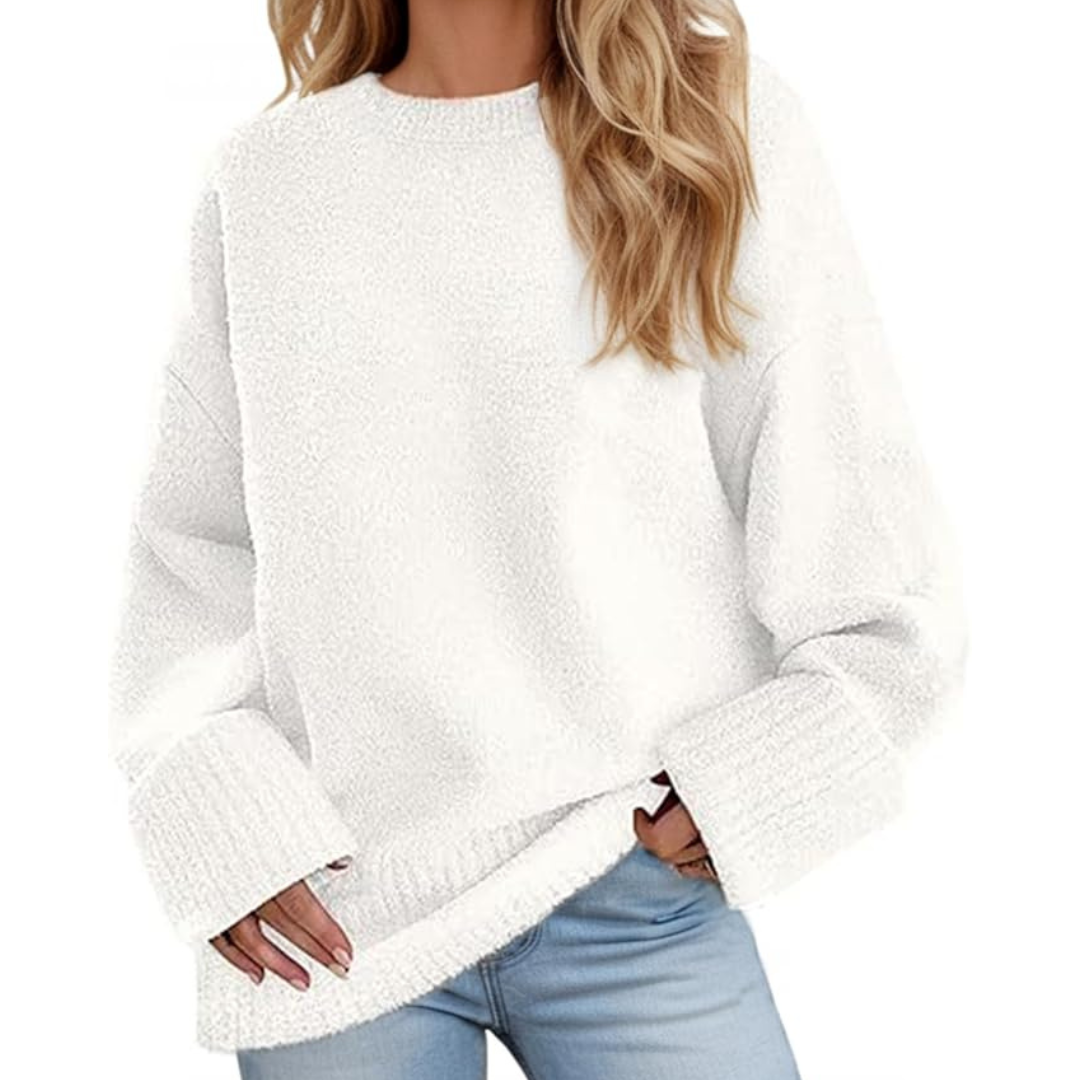 Women's Crewneck Long Sleeve Oversized Sweater