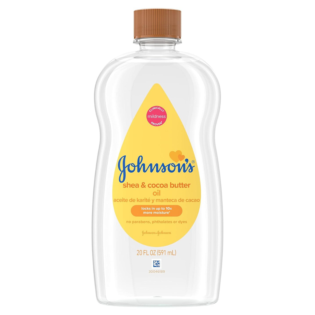 Johnson S Baby Body Moisturizing Oil With Shea & Cocoa Butter (20 Oz)