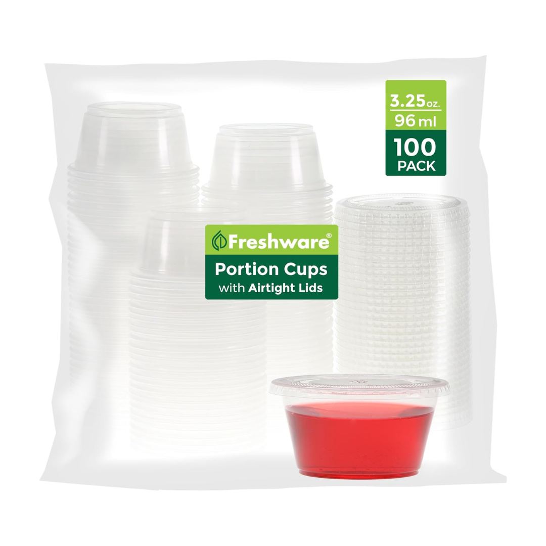 100-Pack Freshware Disposable Plastic Cups