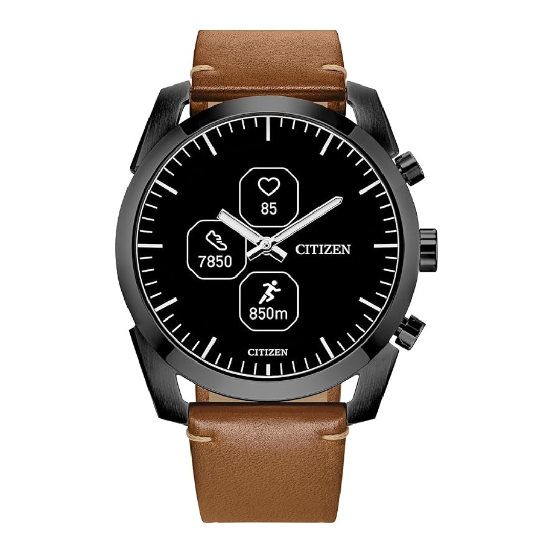 Citizen CZ Smart PQ2 42mm Hybrid Black And Brown Smartwatch