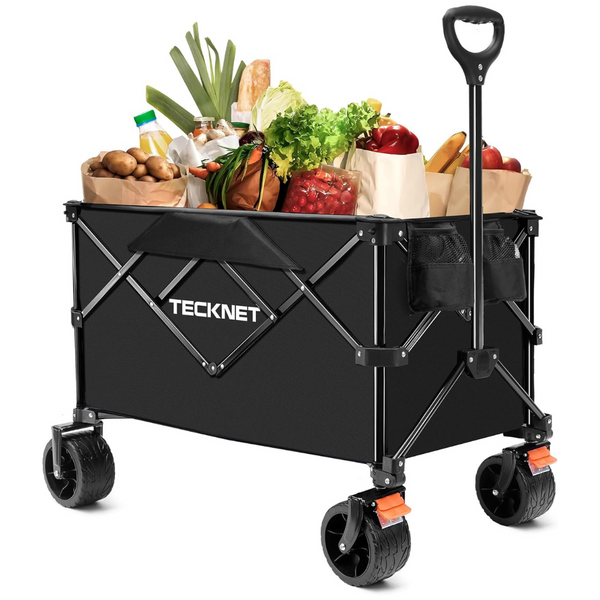 Tecknet 330Lbs Weight Heavy Duty Folding Wagon Cart