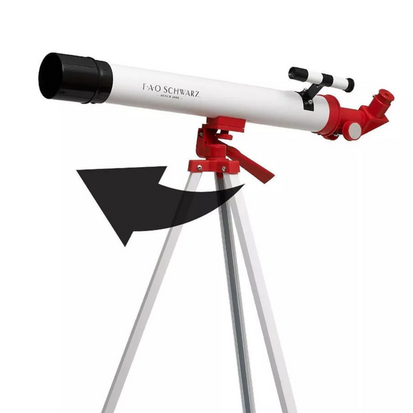 FAO Schwarz Galaxy Viewer Toy Telescope With Tripod