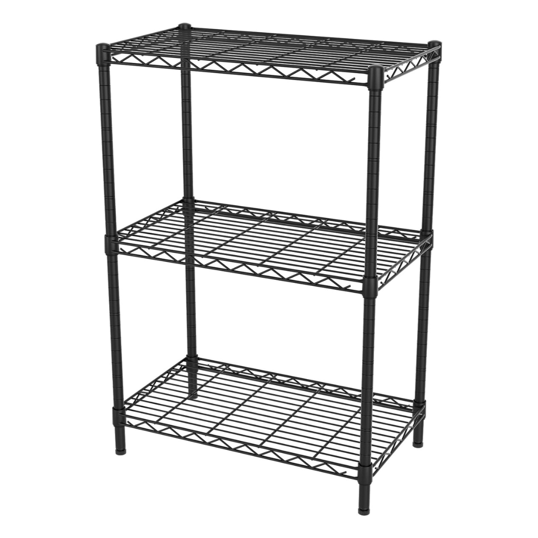 Singaye Adjustable Metal 3 Shelves Storage Shelf