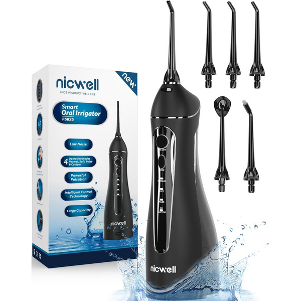 Nicwell Cordless Portable Rechargeable Water Dental Flosser