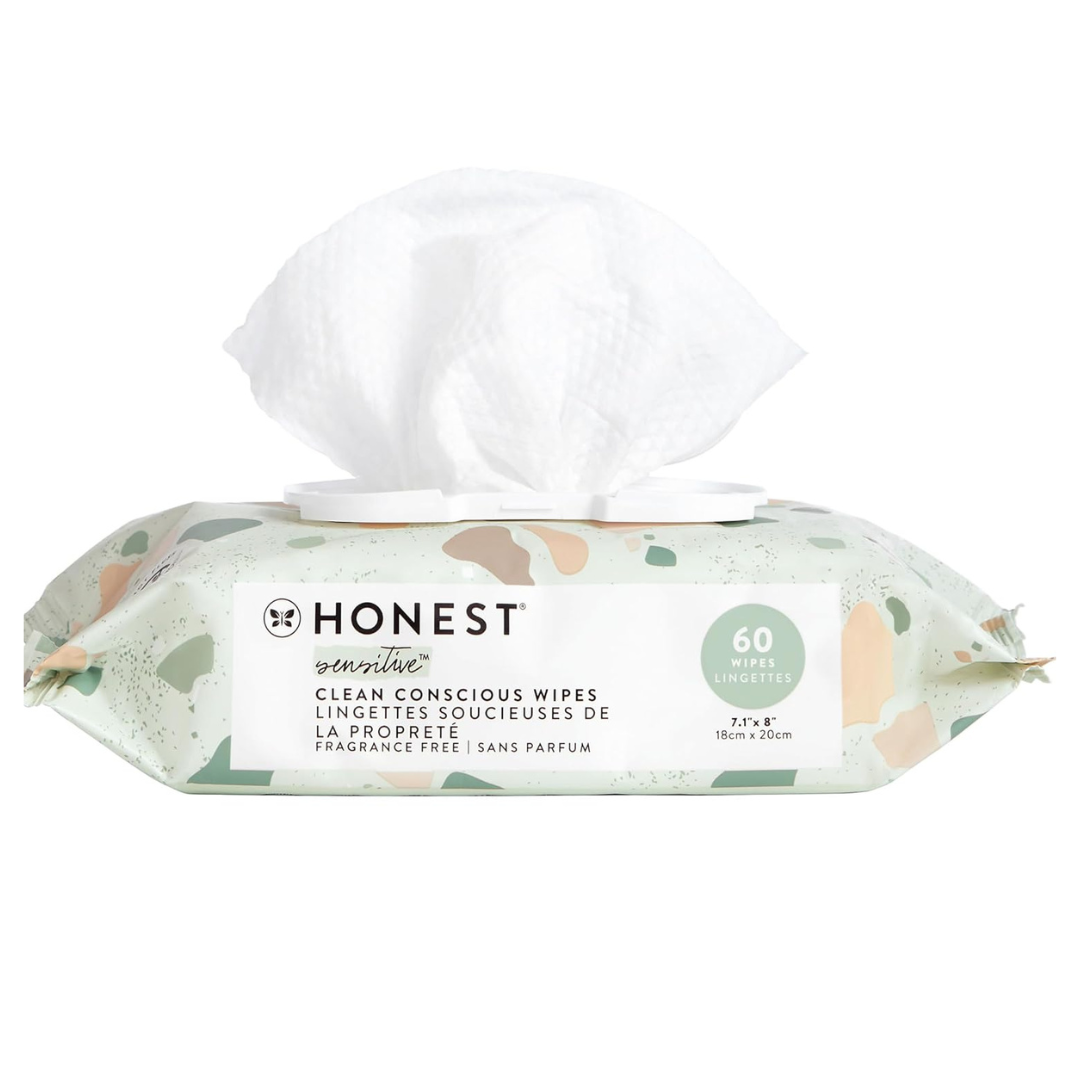 60-Count The Honest Company Clean Conscious Unscented Wipes