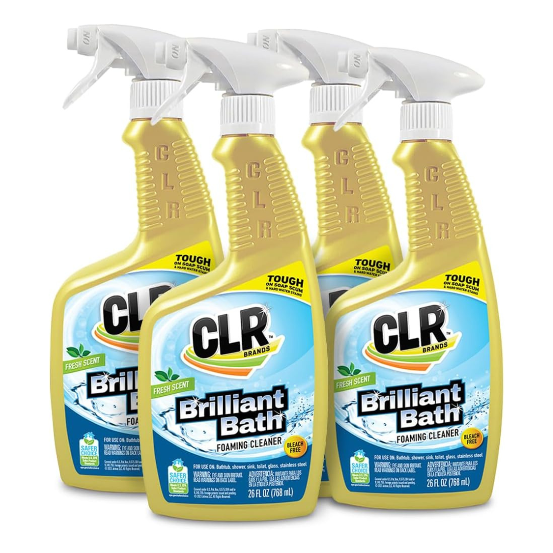 4-Pack CLR Brilliant Bath Foaming Bathroom Cleaner Spray (26 Oz)