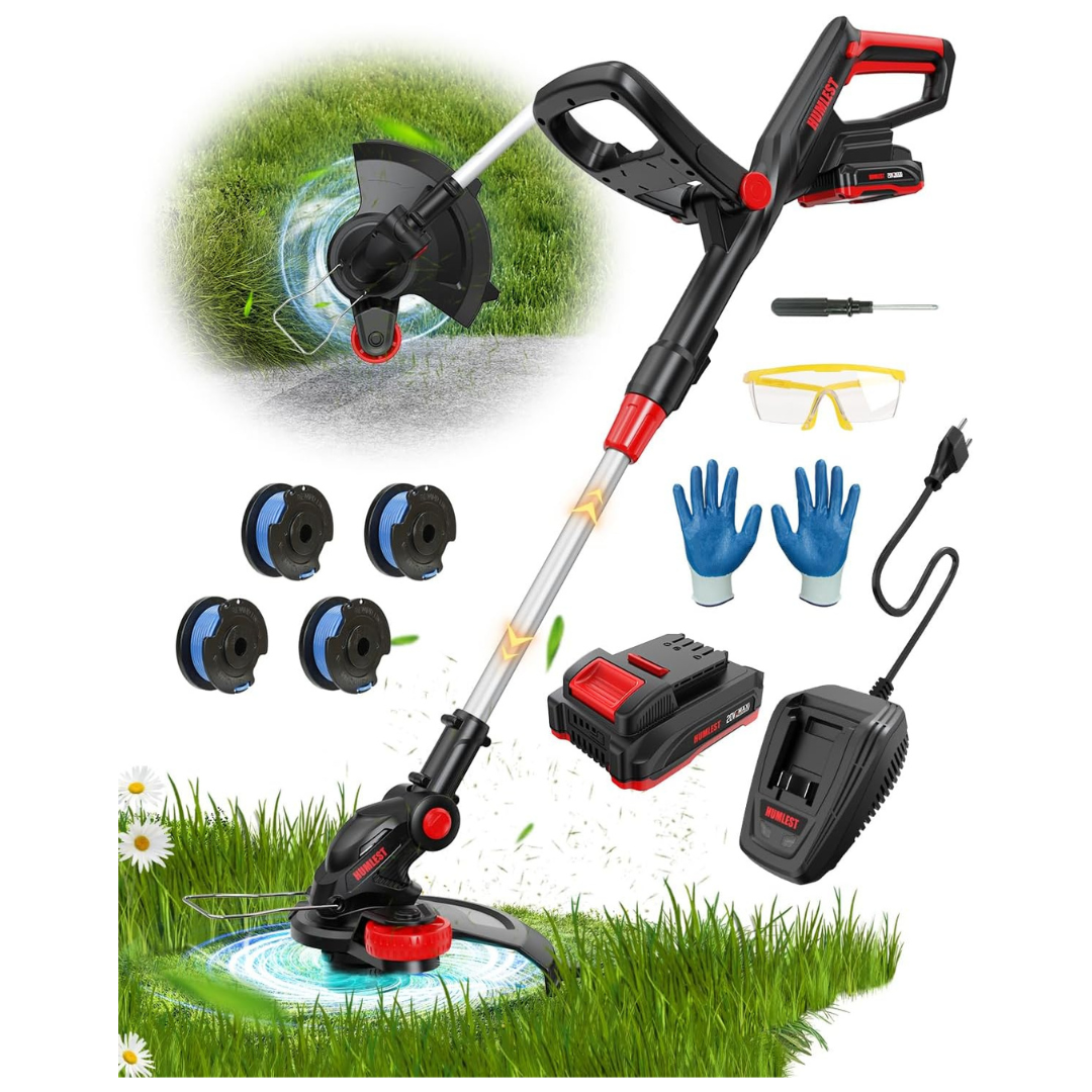 400W 2.5Ah 2-In-1 13" Cordless Battery Powered Weed Trimmer