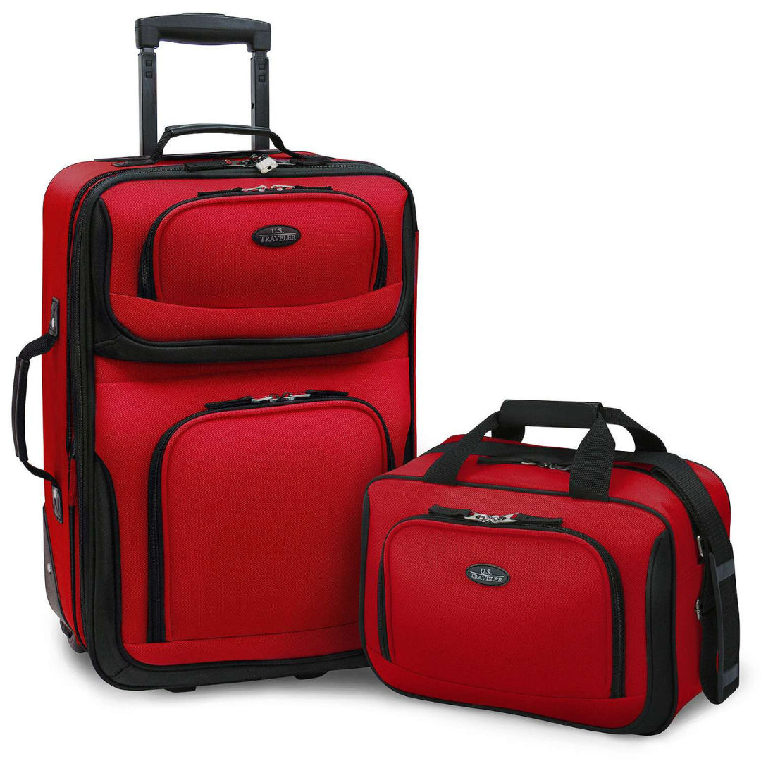 2-Piece U.S. Traveler Rio Rugged Fabric Expandable Carry-On Luggage Set