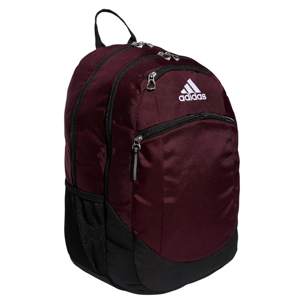 Adidas Striker II Team Sports Backpack (28L) (Maroon/Black/White)