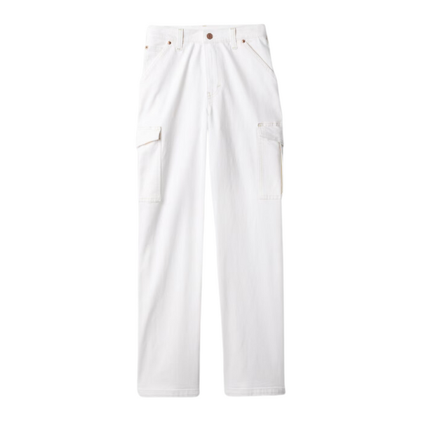 Gap Women's Mid Rise '90s Loose Cargo Jeans (New Off White)