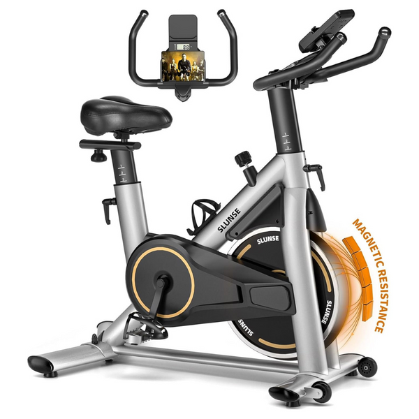 Adjustable Magnetic Resistance Brake Stationary Exercise Bike