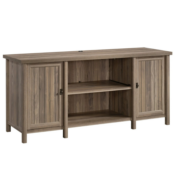 Sauder Costa Engineered Wood Storage Cabinet (Washed Walnut)