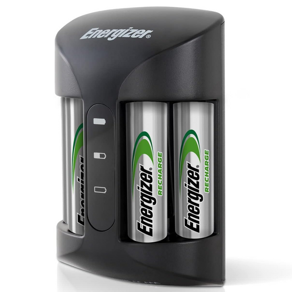 Energizer AA And AAA Battery Charger W/4 AA NiMH Rechargeable Batteries