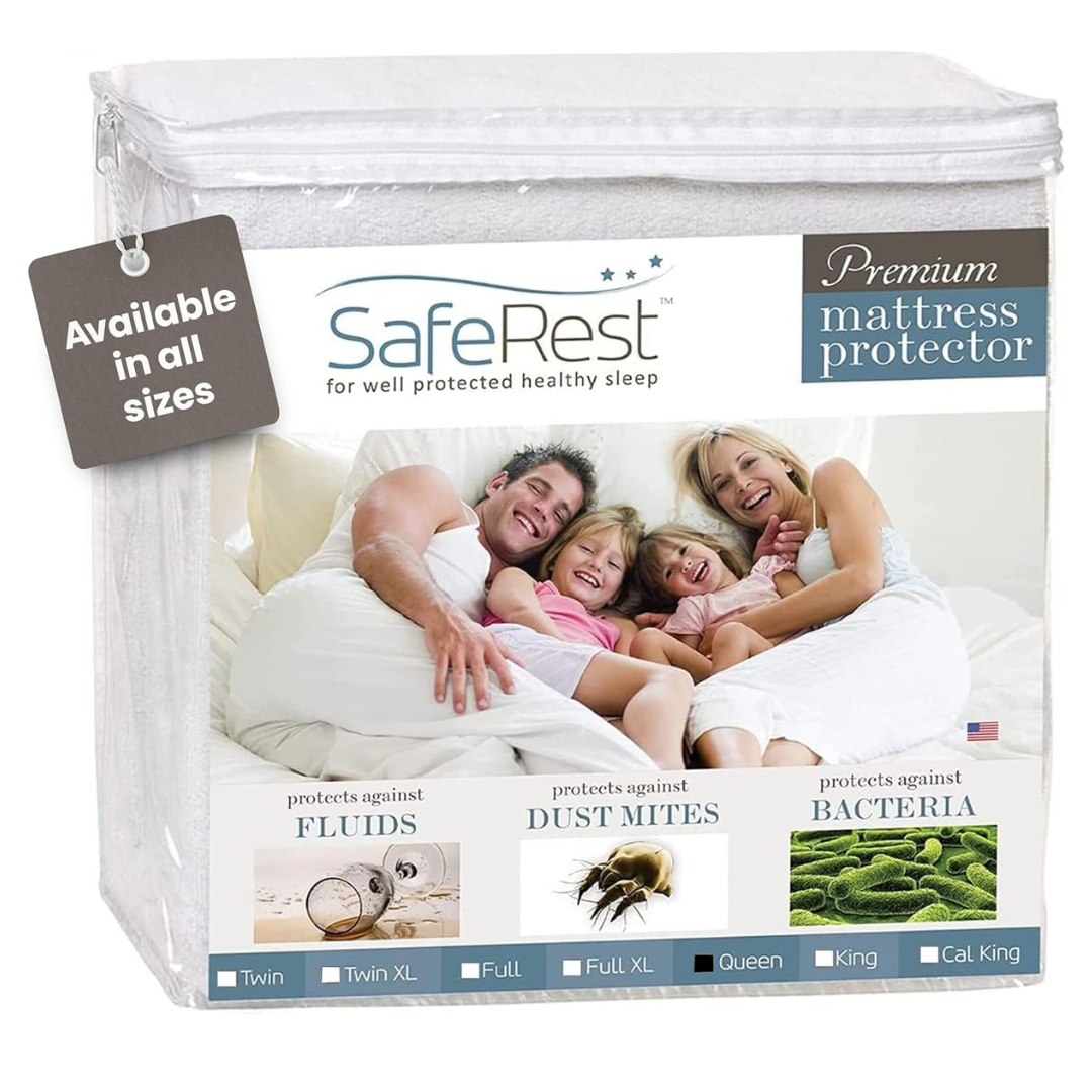 SafeRest Premium Hypoallergenic Waterproof Mattress Protector