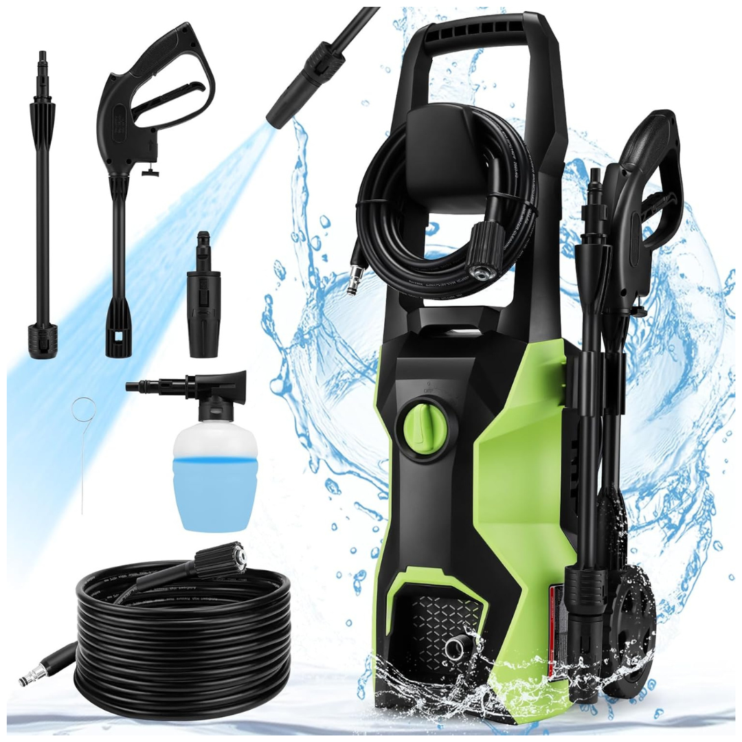 TEANDE 1700W Power Electric 1.8GPM Pressure Washer