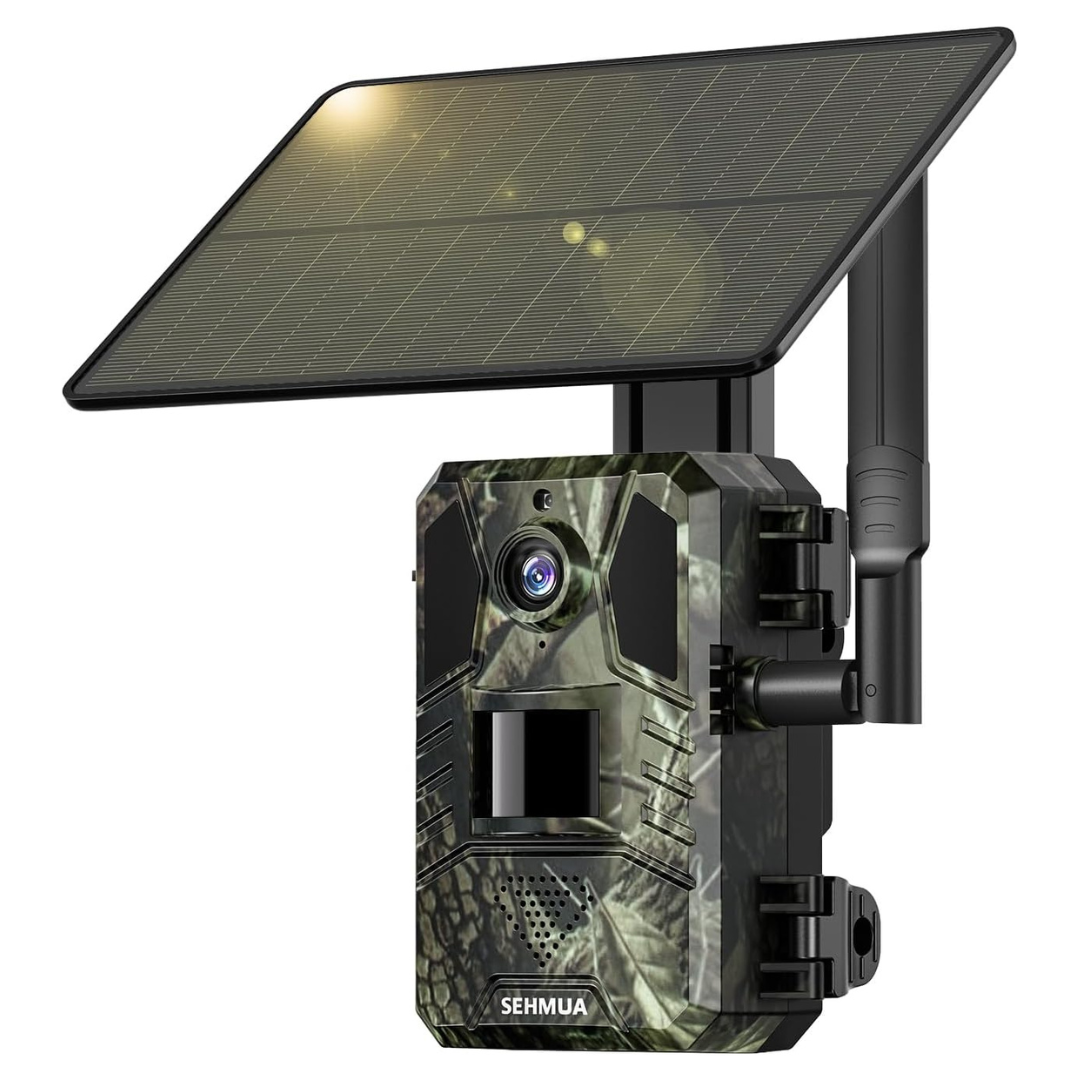 Sehmua 4G LTE Cellular Solar Trail Camera