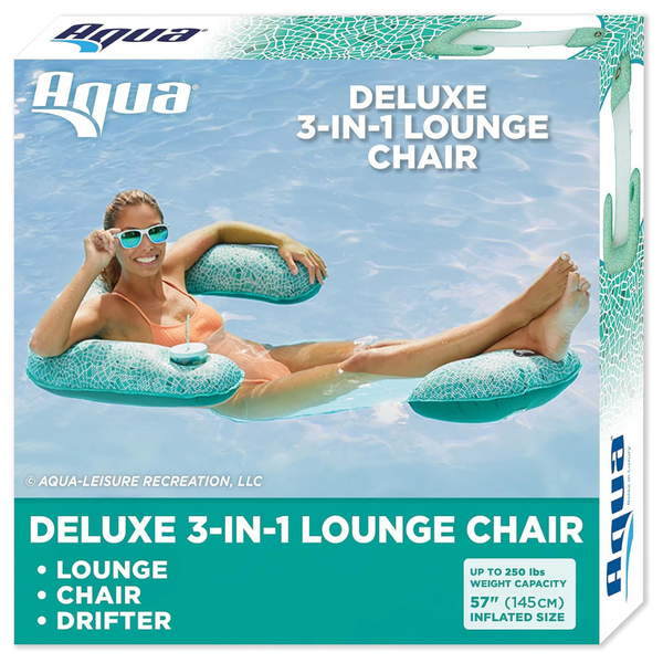 Aqua Mosaic 3-In-1 Inflatable Floating Pool Chair Float