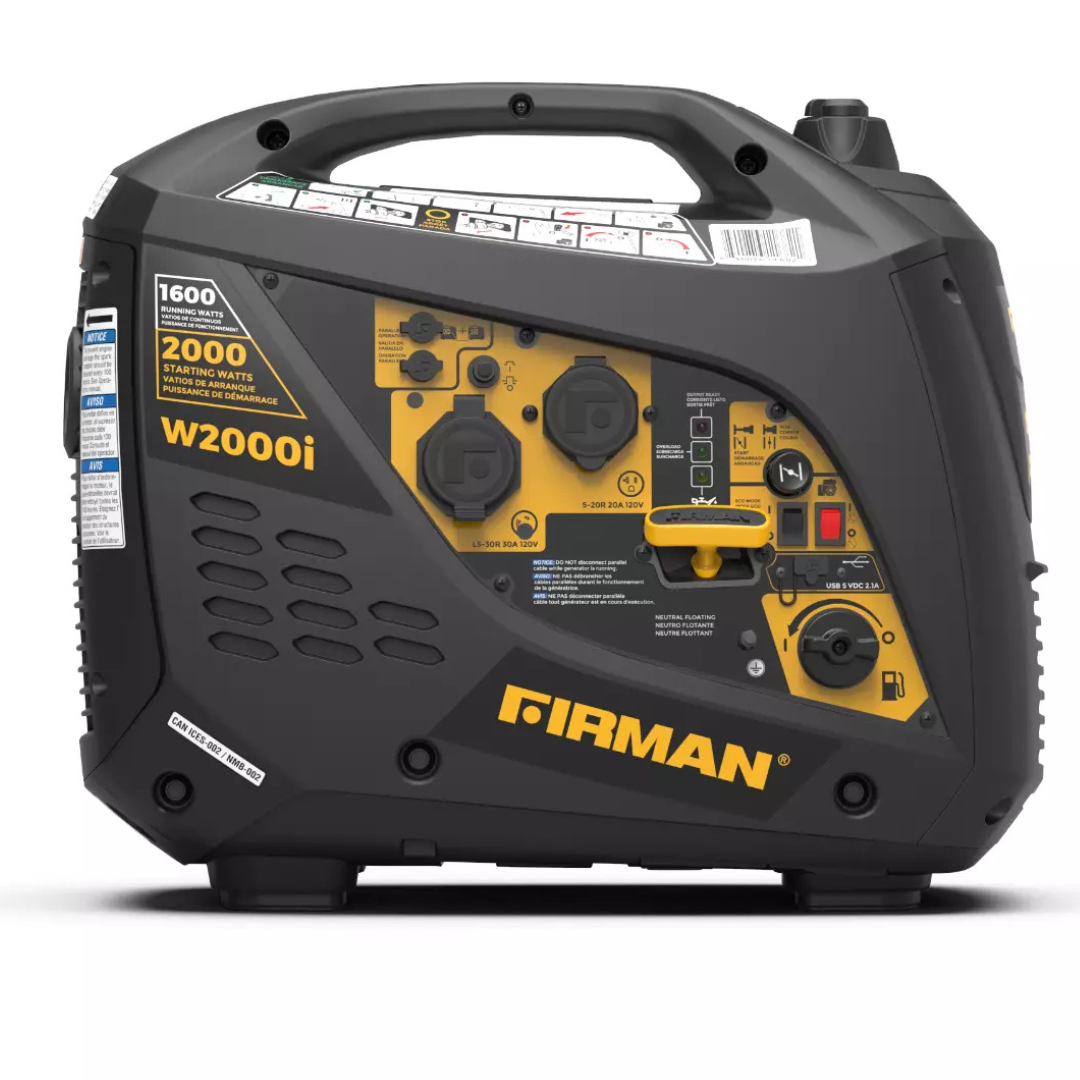 Firman 2000/1600 Watt Recoil Start Inverter Generator [Certified Refurb]