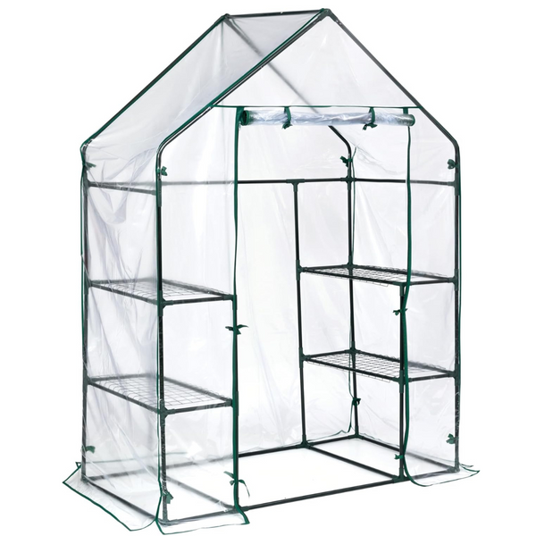 Miracle-Gro 4'8" x 29" x 6'5" All-Season Mini Walk-in Greenhouse