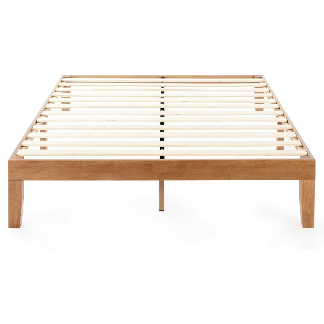 Mellow 12" Queen Size Classic Solid Wood Platform Bed Frame