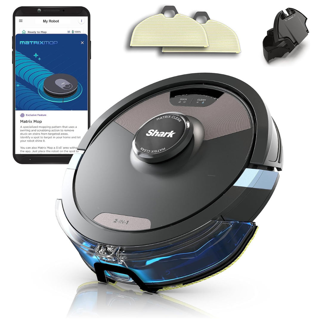 Shark RV2620WD AI Ultra 2-in-1 Robot Vacuum & Mop with Sonic Mopping