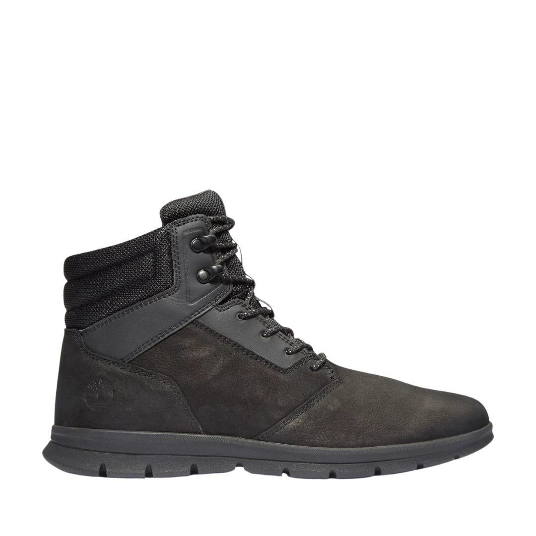 Timberland Men's Graydon Leather Sneaker Boot (Black Nubuck)