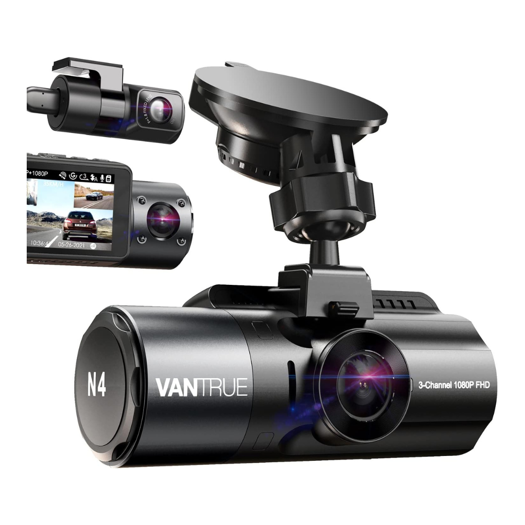 Vantrue N4 3 Channel 4K+1080P Front, Inside And Rear Dash Cam