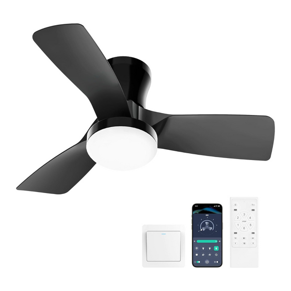 Smart Modern Flush Mount Ceiling Fans