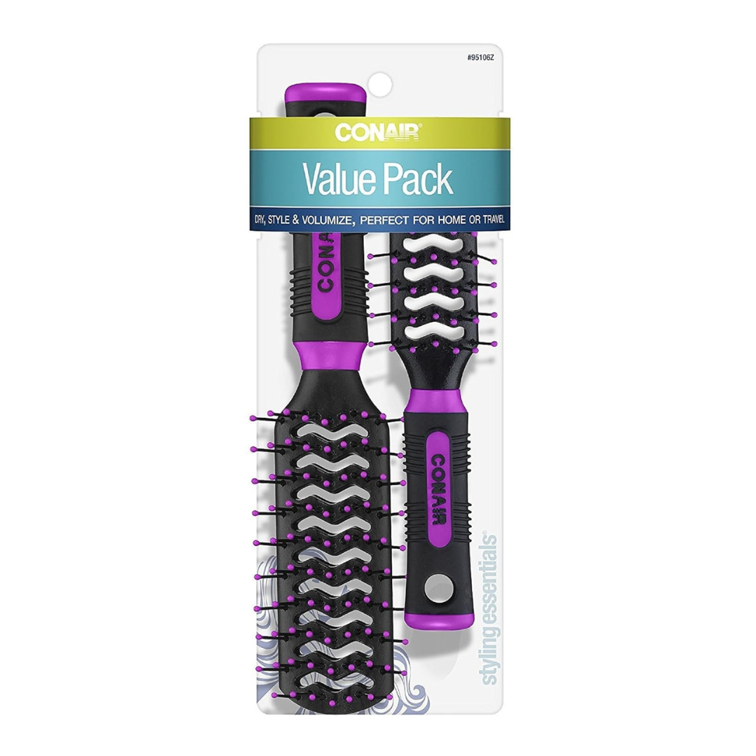 2-Count Conair Salon Results Vent Hairbrush