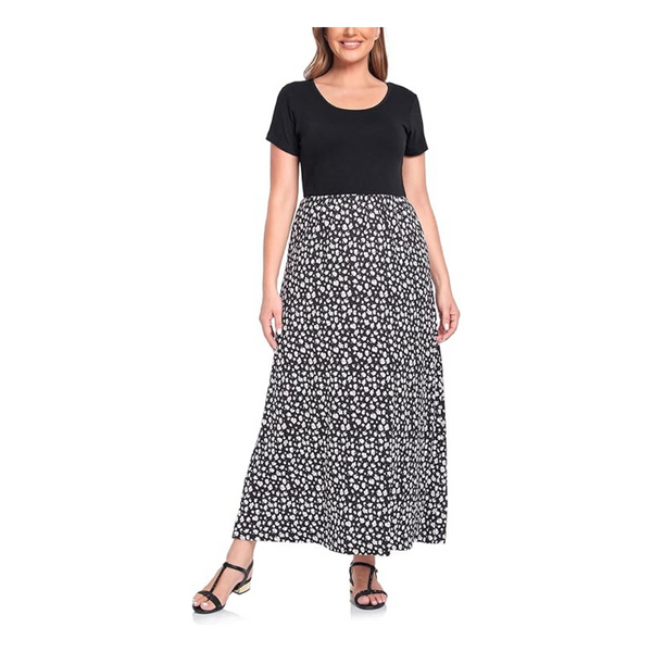 Women's Empire Waist Short Sleeve Maxi Dresses