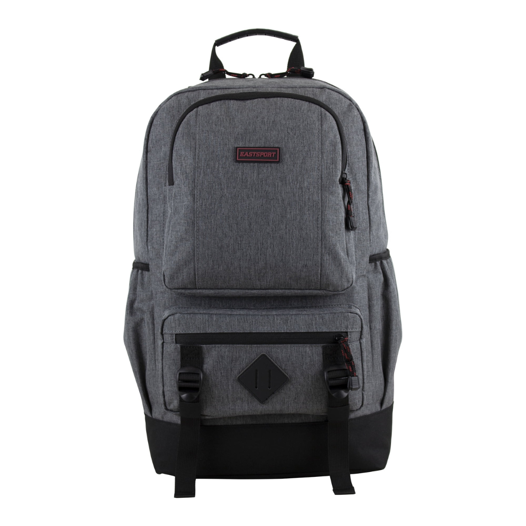 Eastsport Unisex Lexington Laptop Backpack (Dark Gray, Heather)