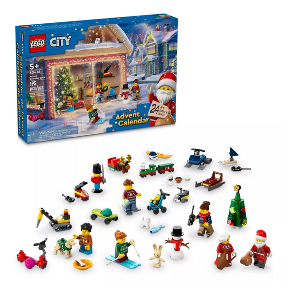 LEGO City 2024 Advent Calendar With Miniature Christmas Figures (60436)