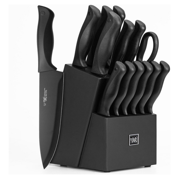 15-Piece Dishwasher Safe Kitchen Knife Set With Block