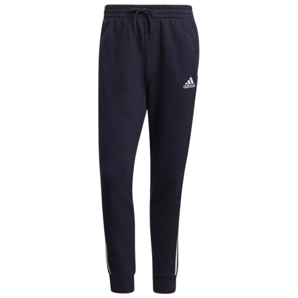 Adidas Men’s Essentials French Terry Tapered Cuff 3-Stripes Pants