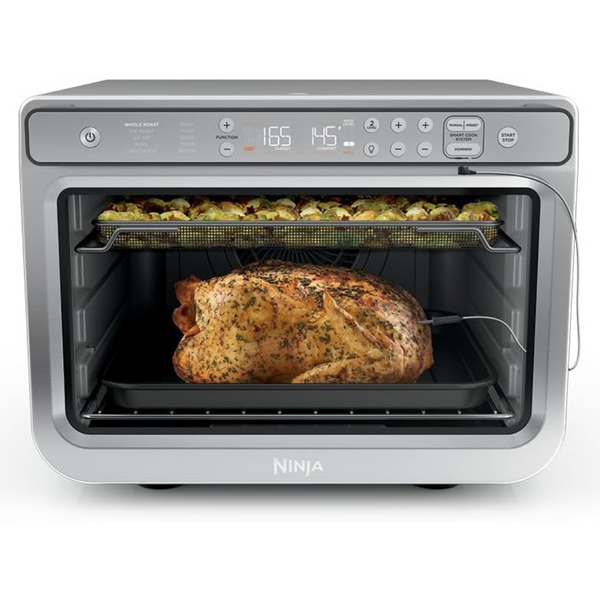 Ninja DT551 Foodi 10-In-1 Smart XL Air Fry Oven, Bake, Broil, Toast, Roast, Digital Toaster, Thermometer