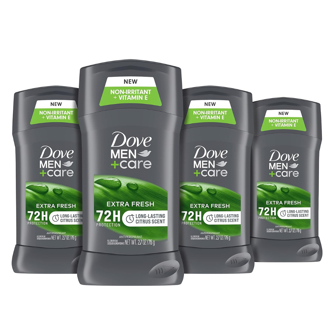 4-Pack Dove Men+Care Antiperspirant Deodorant Stick, 2.7 Ounce