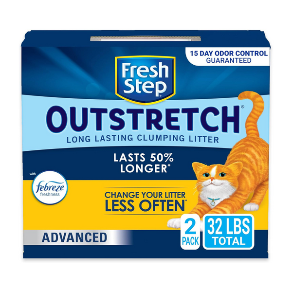 2-Pack Fresh Step Advanced Outstretch Extra Large Clumping Cat Litter