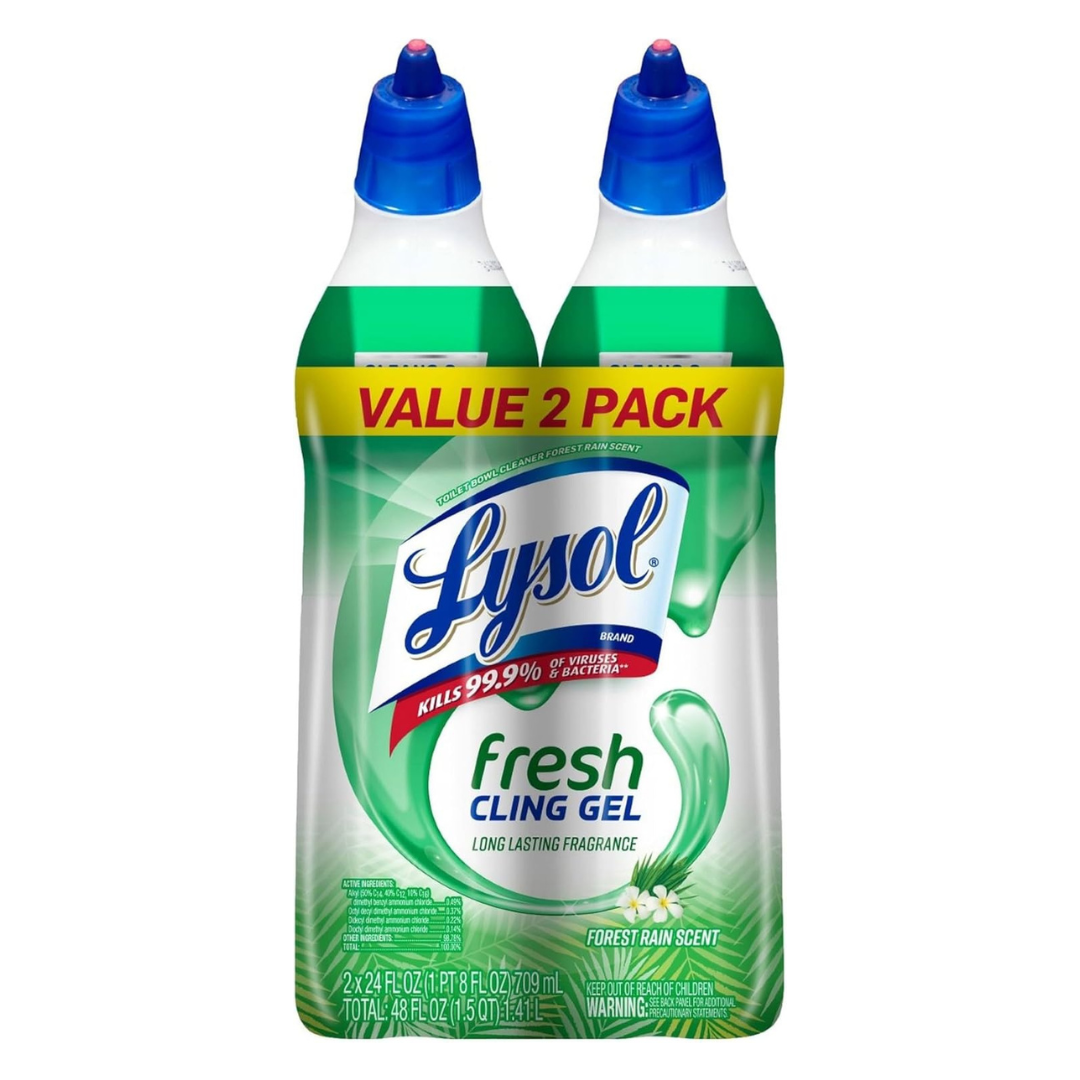 2-Pack Lysol Power Toilet Bowl Cleaner, 48 Fl Oz