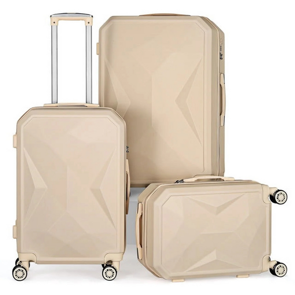 3-Piece Hikolayae Crossroad Collection Hardside Spinner Luggage Sets