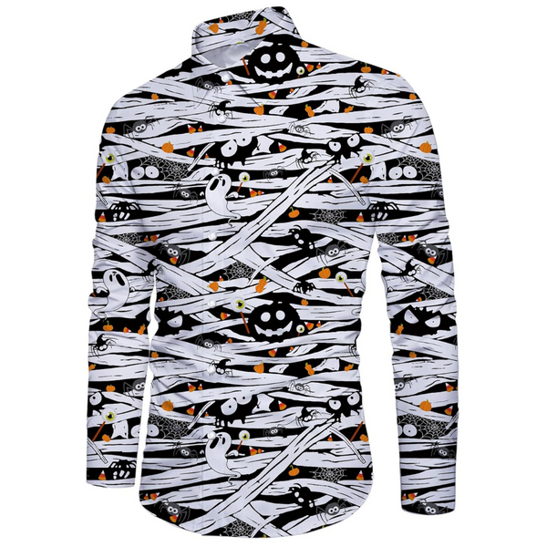 Men's Halloween Long Sleeve Graphic Shirts