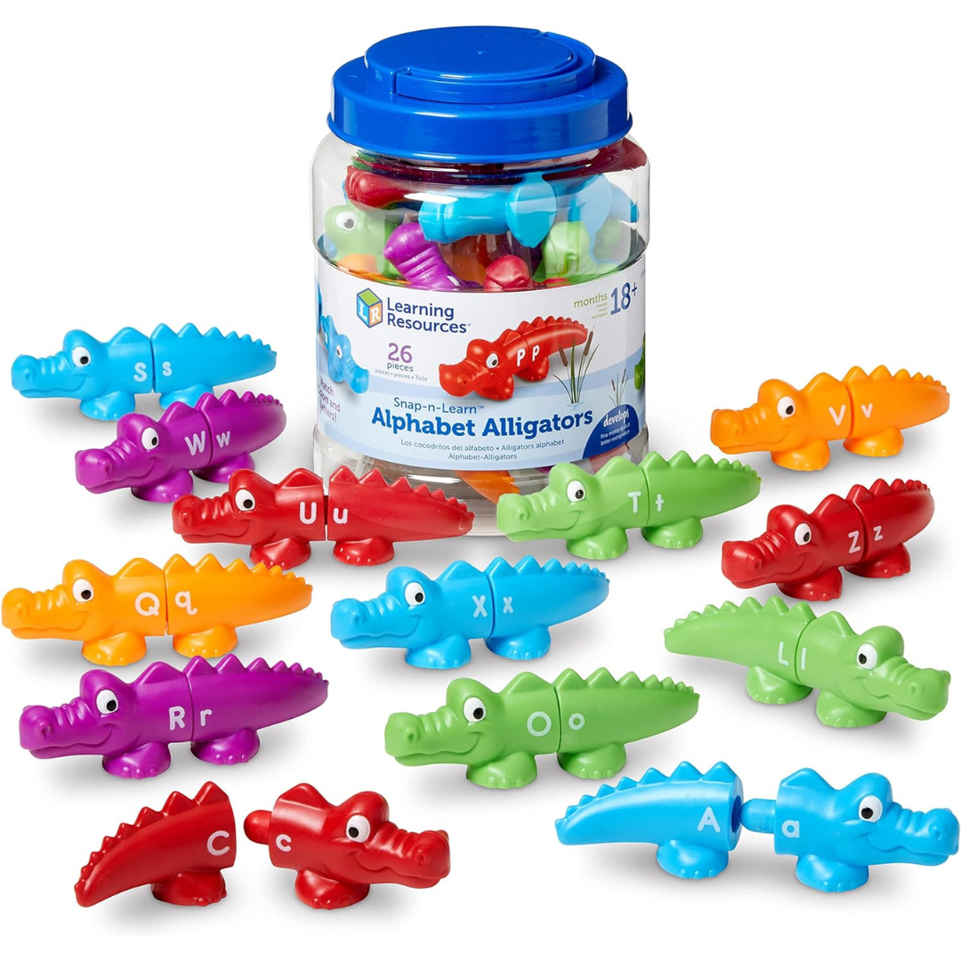 26-Count Learning Resources Snap-n-Learn Alphabet Alligators Toy