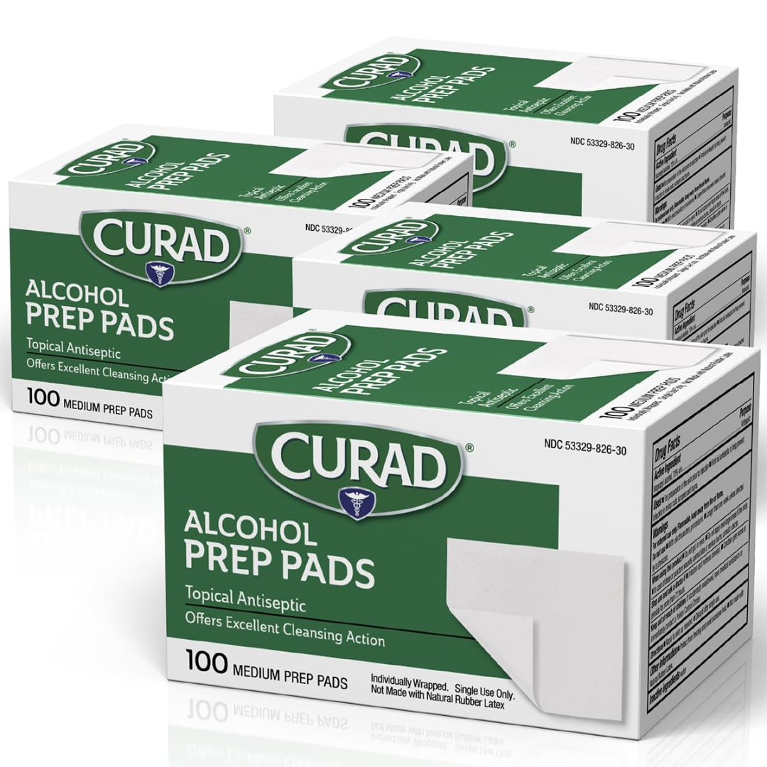 400-Count Curad First Aid Thick Alcohol Prep Swabs Pads