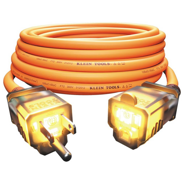 Klein Tools 15A 12/3 SJEOW 25-Foot Extension Cord