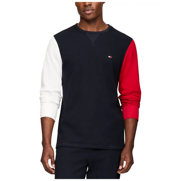 Tommy Hilfiger Men's Thermal Logo Long-Sleeve Pajama Shirt